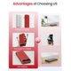 thumbnail image 3 of Cargador portátil Power Bank de 1200 mAh con cables integrados, 3 of 9