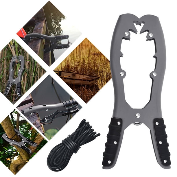 Pinza De Ancla Pinza de anclaje con boca de sujeción grande para tablas de remo de kayaks (gris oscuro)