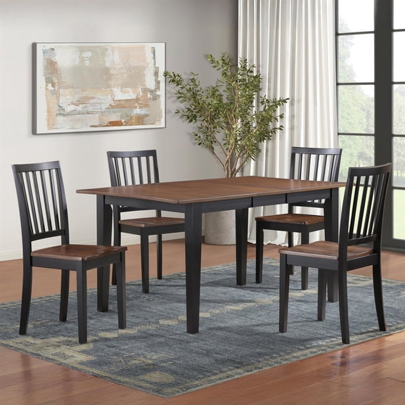 Steve Silver Joplin 5PC Dining Set with 4 Chairs in Brown