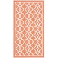 thumbnail image 2 of Safavieh Courtyard Carlos Oriental Indoor/Outdoor Area Rug, Terracotta/Beige, 2'7" x 5', 2 of 9