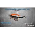 thumbnail image 2 of Monaco Sunglasses Set of 10, Bulk Pack - Reusable, Perfect for Party, Beach, Pool, Outdoor Events - Black Orange, 2 of 8