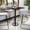 Black, variant on Emma + Oliver 30" Square Walnut Laminate Bar Table Top-18"RD Base/Foot Ring
