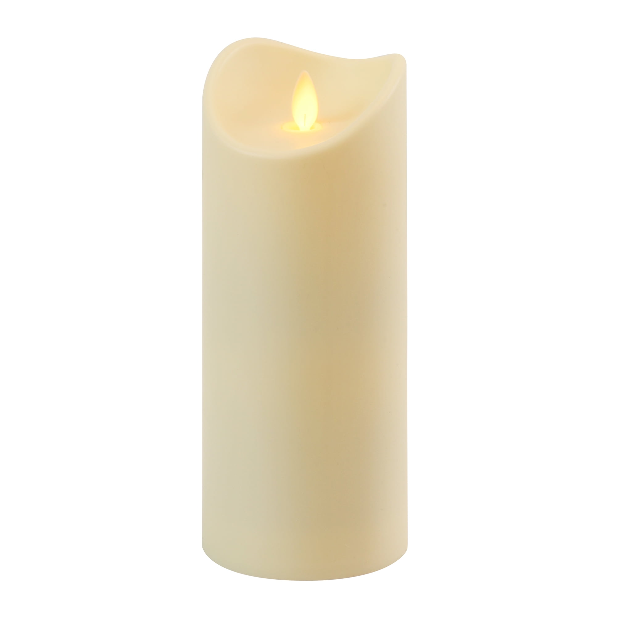 Battery Operated Pillar Candle with Moving Flame (12 inches)