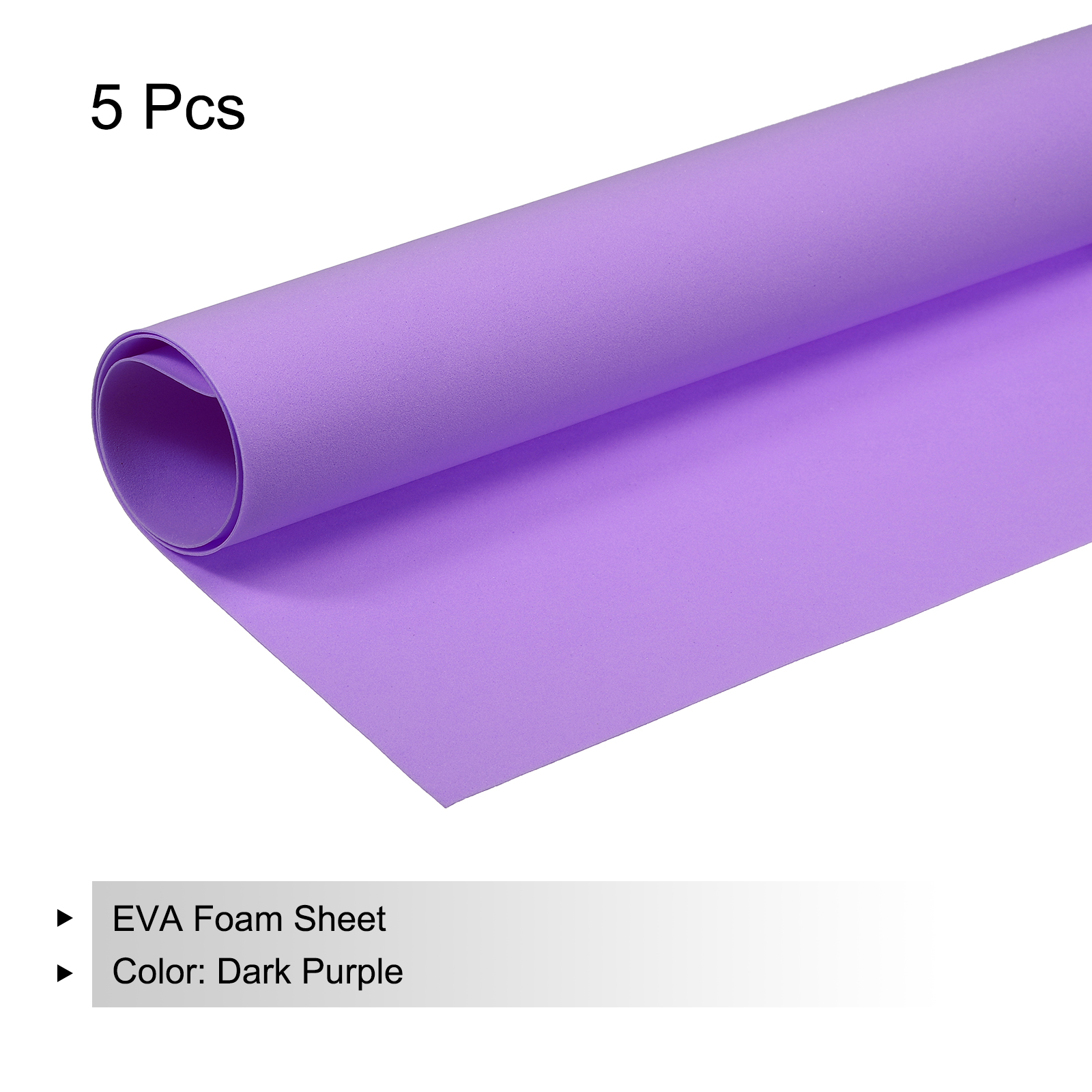 EVA Foam Sheets Dark Purple 19.7 Inch x 35.4 Inch 1mm Thick Crafts Foam Pack of 5
