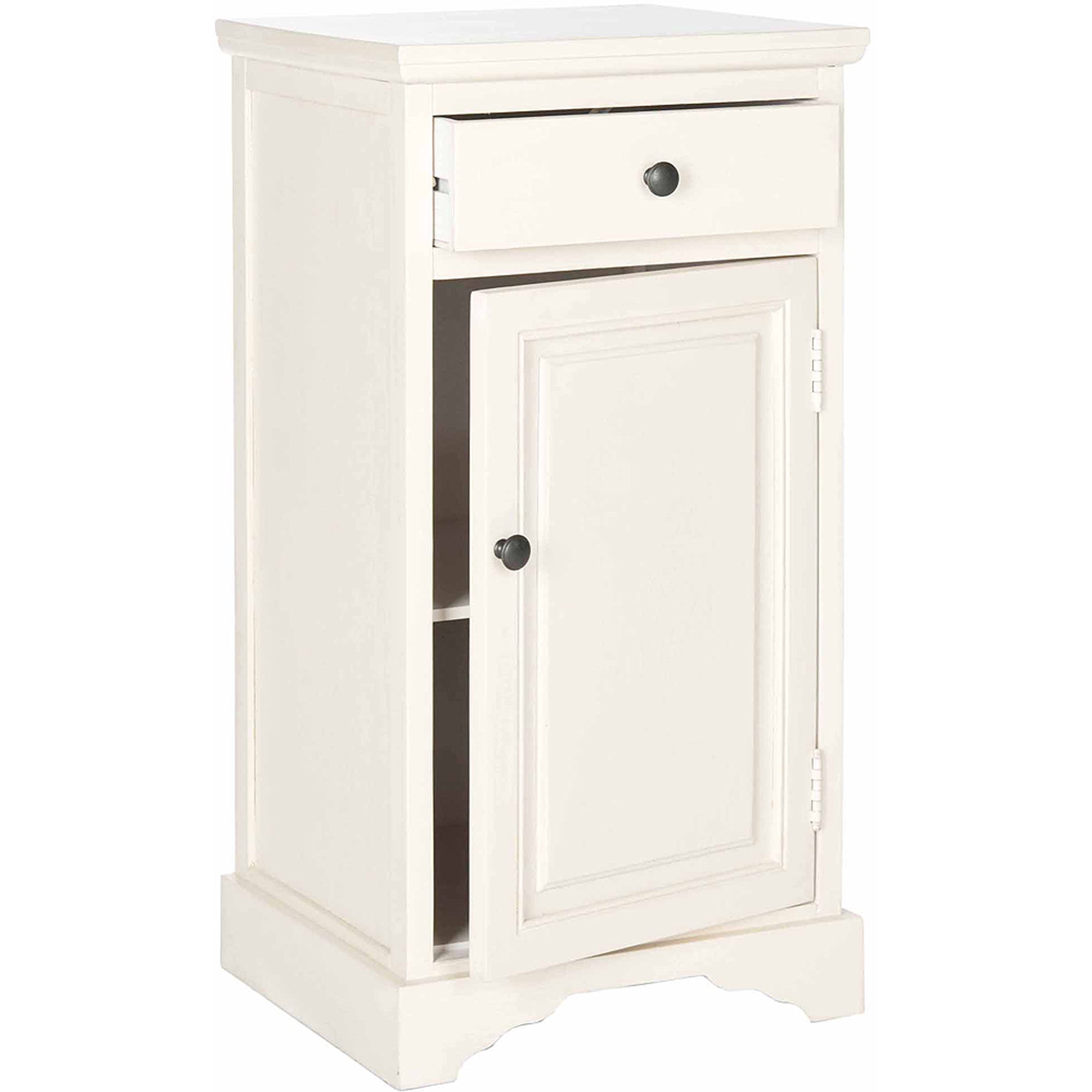 SAFAVIEH Jett Traditional Solid Storage Cabinet, White