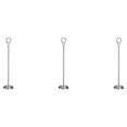 thumbnail image 1 of Baohd Contemporary Table Number Holder Photo Stand for Trendy Hotel Settings Silvery 35cm 3Set, 1 of 6