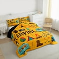thumbnail image 4 of jejeloiu Happy Camping Full Size Comforter Sets,Camper Car Rv Bedding Comforter Set,Outdoor Adventure Bedding Sets For Girls Boys,Super Cozy Room Decor Reversible,3pcs, 4 of 8