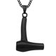 thumbnail image 4 of Colgante de pelo Hugo de acero inoxidable Negro, 4 of 6