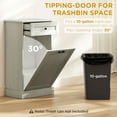 thumbnail image 4 of HOMCOM Kitchen Tilt Out Trash Bin Cabinet, Free Standing Recycling Cabinet, 4 of 8