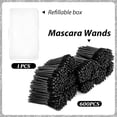 thumbnail image 2 of 600-Pcs Mascara Wands Disposable Eyelash Brush with Container Spoolies for Eyebrows Extensions,Black, 2 of 7