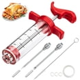 thumbnail image 1 of Jeringa inyectora de carne QPMR de plástico de 30 ml con 2 agujas, 1 of 7