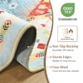 thumbnail image 6 of Balacho Floral Mosaic Boho Patchwork Quilted Faux Wool Area Rug, 5' x 8', Off-White, 6 of 8