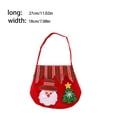 thumbnail image 3 of Bolso de mano con patrón de Papá Noel, bolsa de regalo, bolsa de dulces elástica ligera, bolsillo con cordón de muñeco de nieve para niños Kits de decoración para fiestas Los ancianos Bearachild HA069620-01, 3 of 6