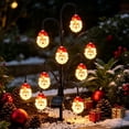 thumbnail image 4 of Christmas Solar Tree Stake Lights 5 Styles Outdoor Yard Decor, Twinkling LED Garden Stakes with Santa Snowman Reindeer Designs, Christmas Porch Decorations, Christmas Lawn Ornaments, Style D, 4 of 5