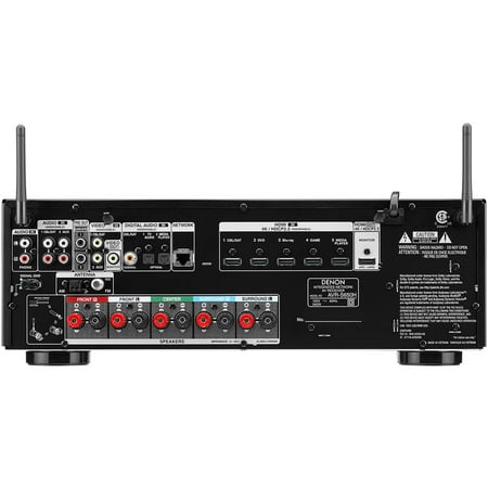 Denon - AVR-S650H Audio Video Receiver, 5.2 Channel (150W X 5) 4K UHD Home Theater Surround Sound (2019) | Streaming - Black