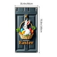 thumbnail image 3 of TOPRenddon Easter Bunny Door Cover Happy Easter Door Decorations Cute Bunny Door Covers Easter Spring Eggs Backdrop Door Cover Party Outdoor Indoor Home Decor, 3 of 6