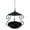 black, variant on Bird Feeder Feeding Bowl Food Tray with Rainproof Metal Roof for Outdoors Garden Yard and Patio Decoration