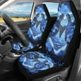 thumbnail image 2 of ZIATUBLE Ocean Turtle Car Seat Cover Protector Blue Floral Car Seat Covers Front Seats Only 2 Packs Auto Bucket Seat Cover for Women Car Decor Accessories Fit for Cars SUVs Sedan or Van, 2 of 7