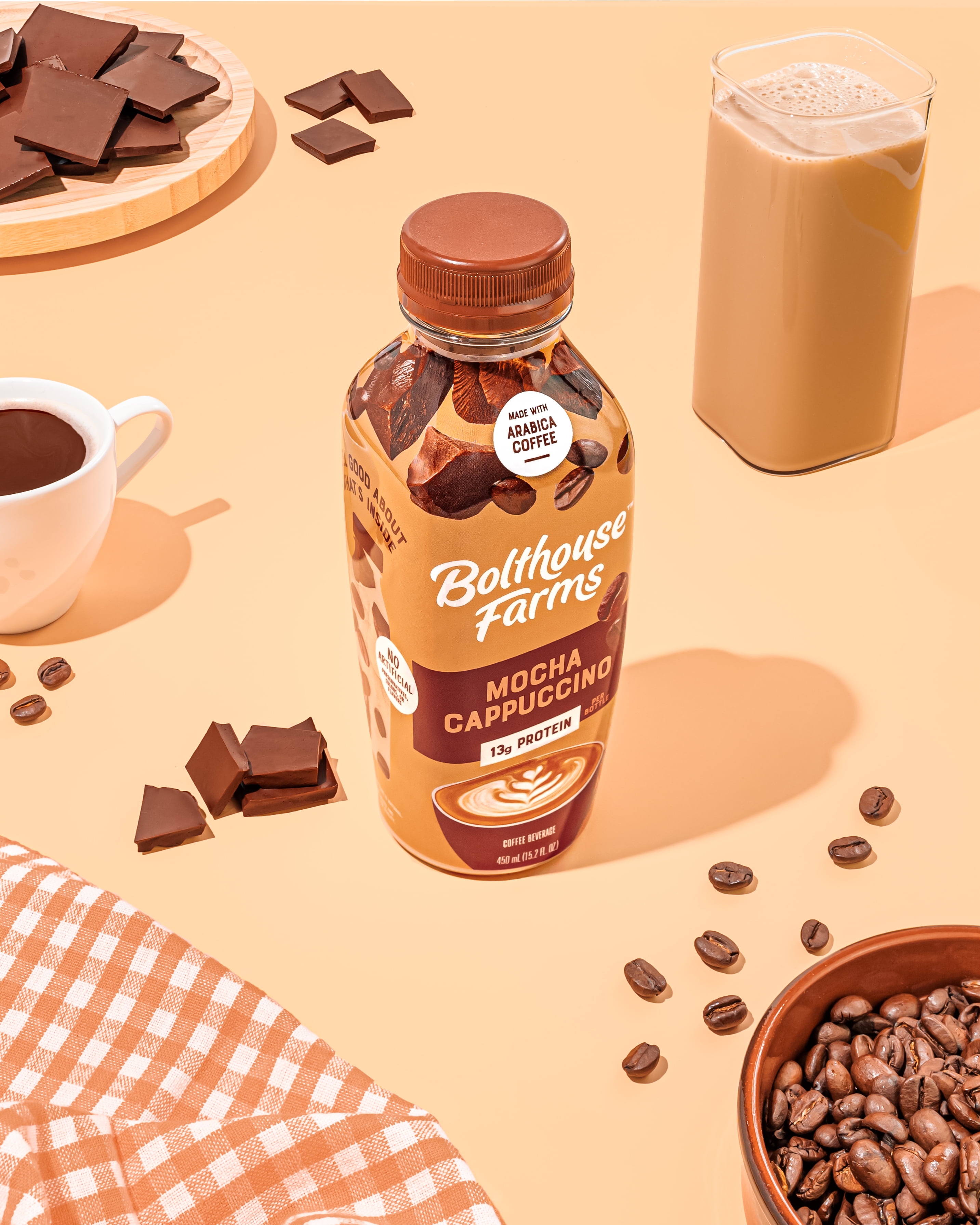 Bolthouse Farms Perfectly Protein Coffee, Mocha Cappuccino, 15.2 fl. oz. Bottle