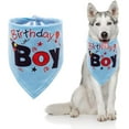 thumbnail image 1 of Bandana d'Anniversaire pour Chiot, Foulard Triangle pour Animaux, 1 of 2
