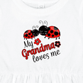 thumbnail image 4 of Inktastic My Grandma Loves Me with Cute Ladybugs Girls Baby Dress, 4 of 5