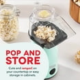 thumbnail image 2 of Dash 2.5qt Hot Air Fresh Popcorn Popper with Butter Melting Tray, Compact, 10 Cups, Aqua, 2 of 7