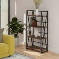thumbnail image 4 of Isa 4-Tier Shelf Graphite and Walnut, 4 of 8