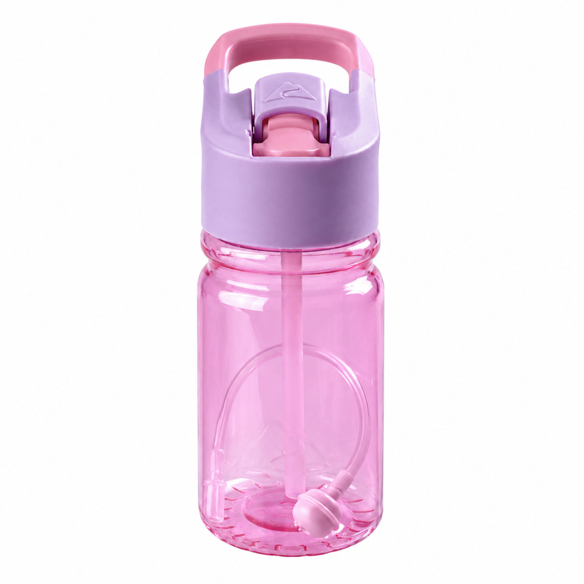Ozark Trail 12 oz Tritan Plastic Flip-Top Water Bottle, Purple and Pink