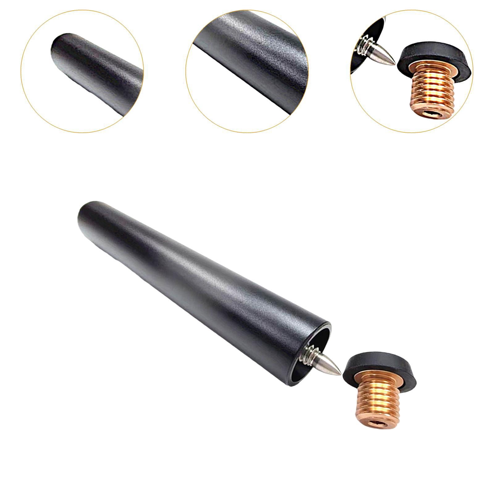 harayaa Pool Cue Extender Billiards Cue Extension Aluminum Alloy Compact Convenient 7.87 Style D