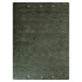 thumbnail image 3 of Rugsotic Carpets Handmade Rugs Hand Knotted Loom Rectangle 5'x8' Green Wool for Indoor Use, 3 of 8