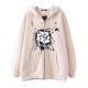 thumbnail image 4 of Dark hip-hop gótico Harajuku Y2k calavera marca impresa cremallera Sudadera con capucha hombres y mujeres Harajuku chaqueta sudadera, 4 of 4