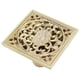 thumbnail image 3 of Accesorio de baño NikouMX desagüe de piso 10x10 cm dorado colador de piso, 3 of 8