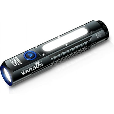 WARSUN Small Flashlight 1000 Lumens, Flashlight with Side light, Rechargeable, Magnetic Flashlight
