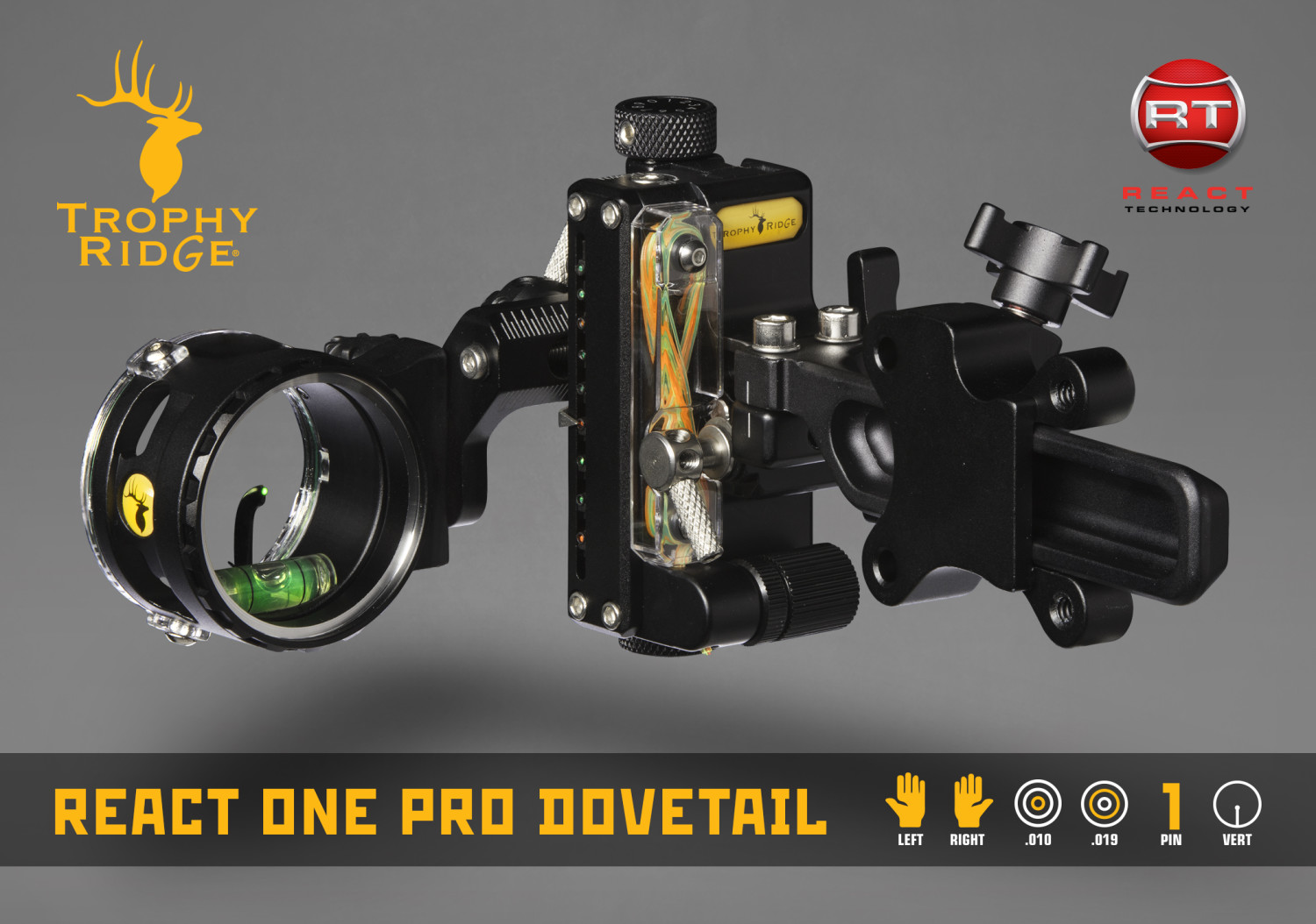 Trophy Ridge React® One Pro™ Dovetail Sight