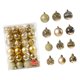thumbnail image 4 of 48 piezas de Adornos colgantes para árboles de Navidad Gloria Dorado 6 cm 4 cm colgante, 4 of 9