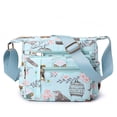 thumbnail image 4 of Women's Nylon Crossbody Bag Waterproof Shoulder Purse Multi Pocket Tote Handbag Travel Satchel Messenger Bag Large Capacity Blue, 4 of 4