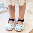 thumbnail image 7 of Toddler Girls Solid Round Toe Princess Dress Shoes, Non Slip Soft Comfort Sole Slip On Casual Footwear for Little Girls Daily Outfits Blue 6-7 Years, 7 of 7