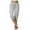 Silver, variant on RYRJJ Women's Sweatpants Capri Pants Solid Cropped Jogger Running Pants Lounge Loose Fit Drawstring Waist with Side Pockets(04#Black,S)