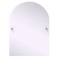 thumbnail image 3 of Shadwell Collection Frameless Arched Top Tilt Mirror with Beveled Edge in Satin Brass, 3 of 5