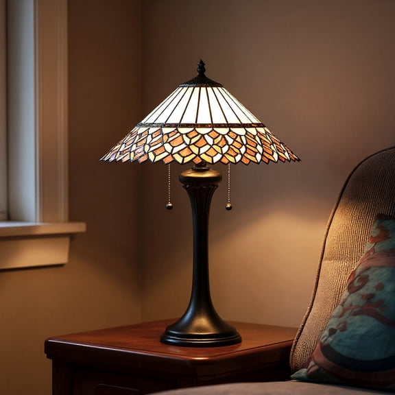 Luxury Craftsman Table Lamp, Matte Black, UQL7250