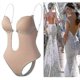 thumbnail image 1 of Sujetador moldeador sin espalda para mujer, escote en V profundo, tanga sin costuras, faja invisible para bodas, 1 of 5