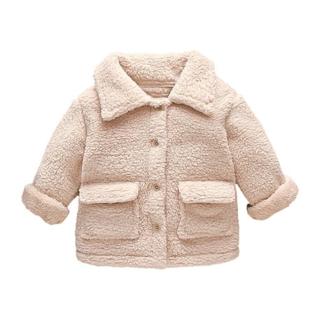 

Rovga Toddler Girls Coats Kids Coat Winter Jacket Boys Fleece Toddler Outwear Windproof Warm Coat Jacket
