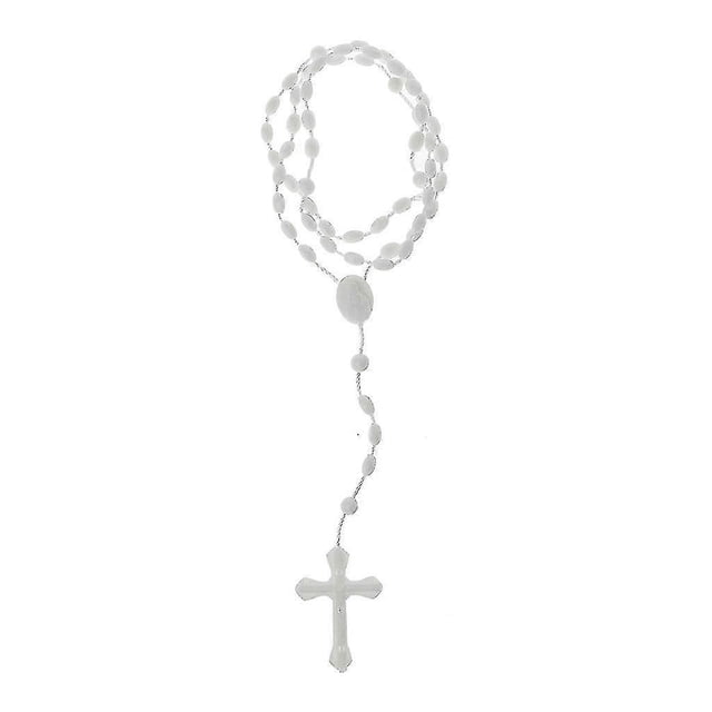 Collar de oración católica Yuxing Rosario de plástico 8 colores 40.5 cm