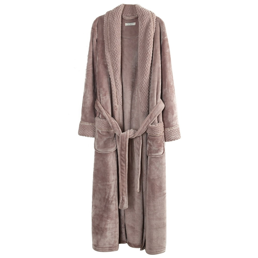 Richie House Richie House Women's Plush Soft Warm Fleece Bathrobe