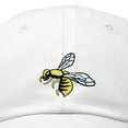 thumbnail image 2 of DALIX Nature Wasp Hat Mens Womens Embroidered Baseball Cap in White, 2 of 7
