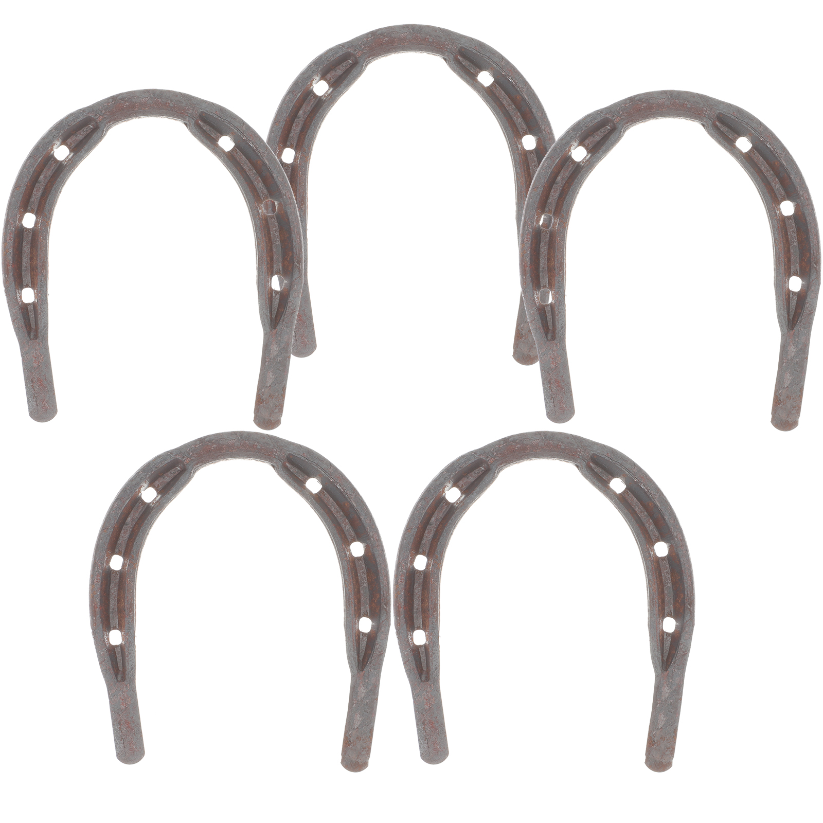 HOMEMAXS 5Pcs Horse Foot Fixing Pad Metal Horseshoe Portable Horse