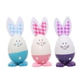 thumbnail image 1 of Decorative Easter Eggs Polyester Bunny Shape Ornament 10 cm x 4 cm x 4 cm White, 1 of 6