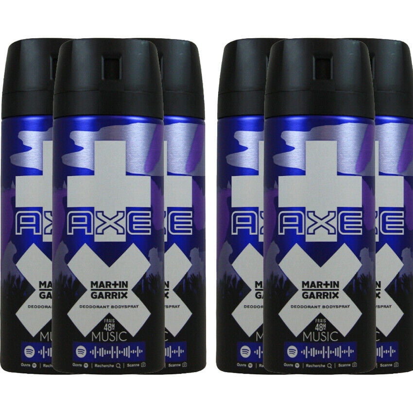 Voorspellen Dressoir ginder 6 Pack Axe Music Martin Garrix Men's Deodorant Body Spray, 150ml (5.07 oz)  - Walmart.com
