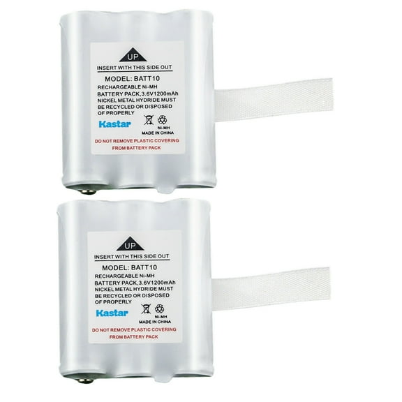 Kastar 2-Pack Battery Replacement for Midland BATT10 BATT-10, Midland AVP13 MID-AVP13, Midland T71 T-71, Midland T75 T-75, Midland T77 T-77, Midland T79 T-79, Midland X-Talker T71 T-71 Two Way Radios
