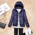 thumbnail image 1 of Chaqueta acolchada ultraligera con capucha para mujer, abrigos de plumón empaquetados en 15 colores, talla grande 5XL, 6XL, 7XL, primavera y otoño, novedad de 2022, 1 of 4
